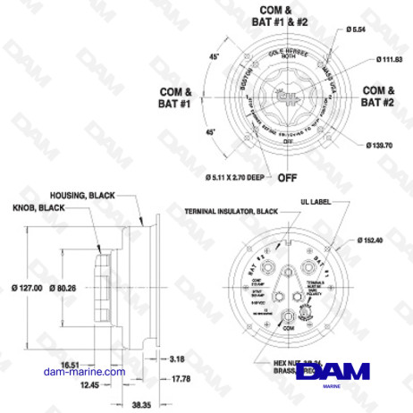 ACCOPPIATORE PER BATTERIA DA 310 AMP