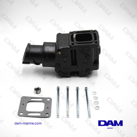 COUDE ECHAPPEMENT MERCRUISER V6-V8 7°