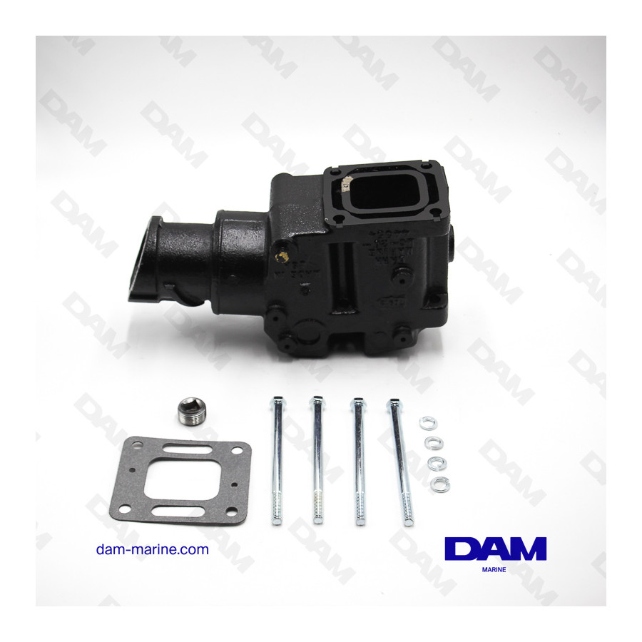 COUDE ECHAPPEMENT MERCRUISER V6-V8 7°