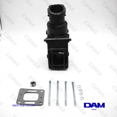 COUDE ECHAPPEMENT MERCRUISER V6-V8 7°