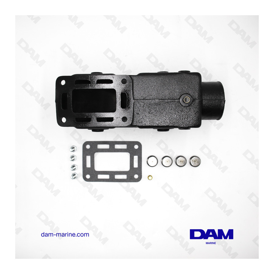 COUDE ECHAPPEMENT MERCRUISER V8 - DROIT