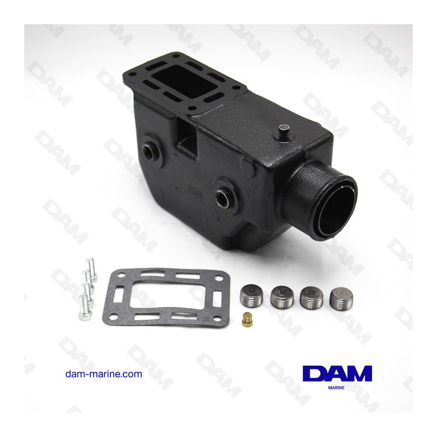 COUDE ECHAPPEMENT MERCRUISER V8 - DROIT