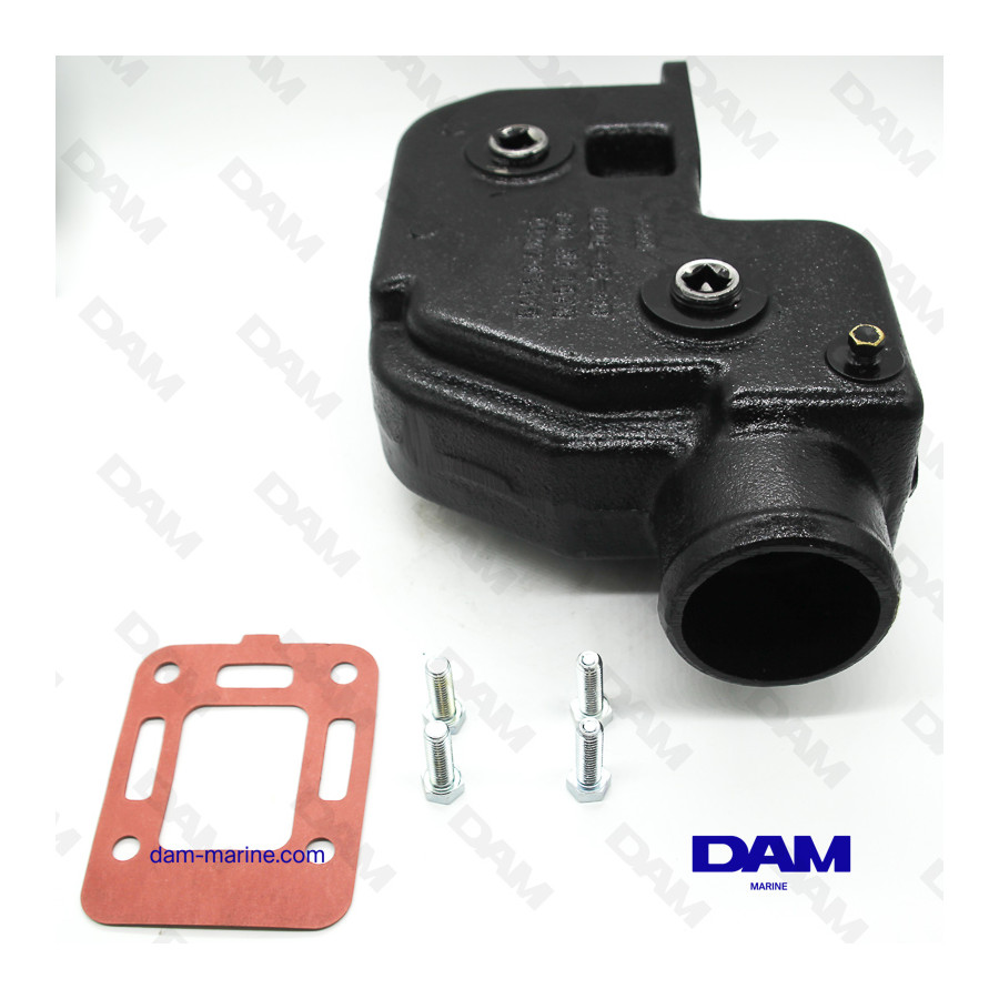 COUDE ECHAPPEMENT MERCRUISER V8 - DROIT