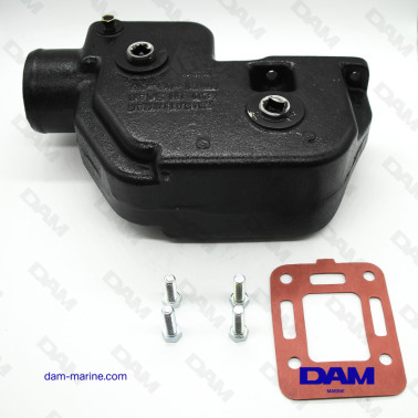 COUDE ECHAPPEMENT MERCRUISER V8 - DROIT