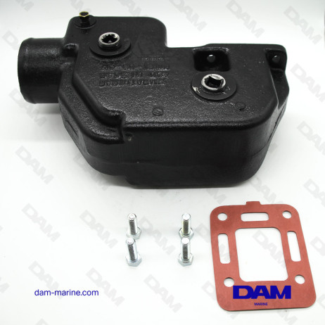 CODO DE ESCAPE MERCRUISER V8 - DERECHO