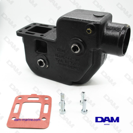 CODO DE ESCAPE MERCRUISER V8 - DERECHO