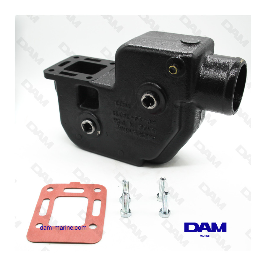 COUDE ECHAPPEMENT MERCRUISER V8 - DROIT