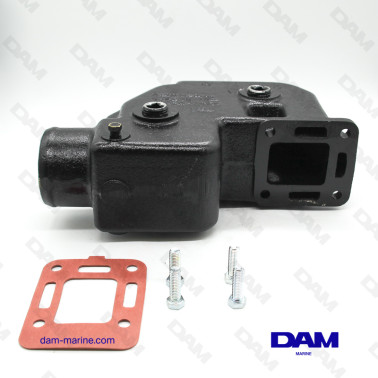 COUDE ECHAPPEMENT MERCRUISER V8 - DROIT