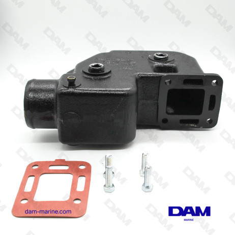 CODO DE ESCAPE MERCRUISER V8 - DERECHO