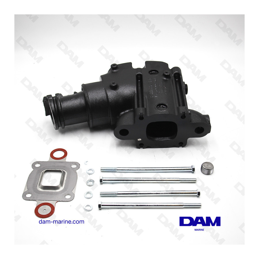 CODO DE ESCAPE MERCRUISER MPI - 21 CM