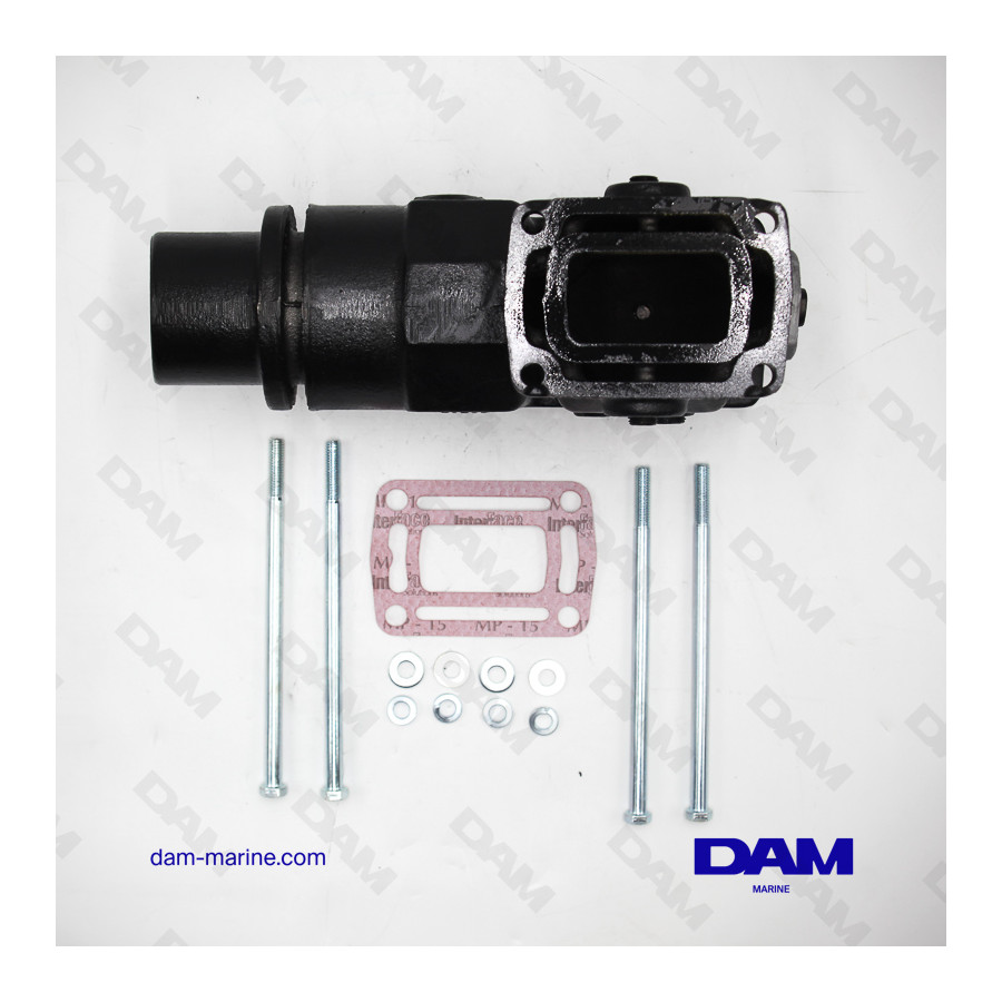 CODO DE ESCAPE VOLVO V6-V8 DE 20 CM