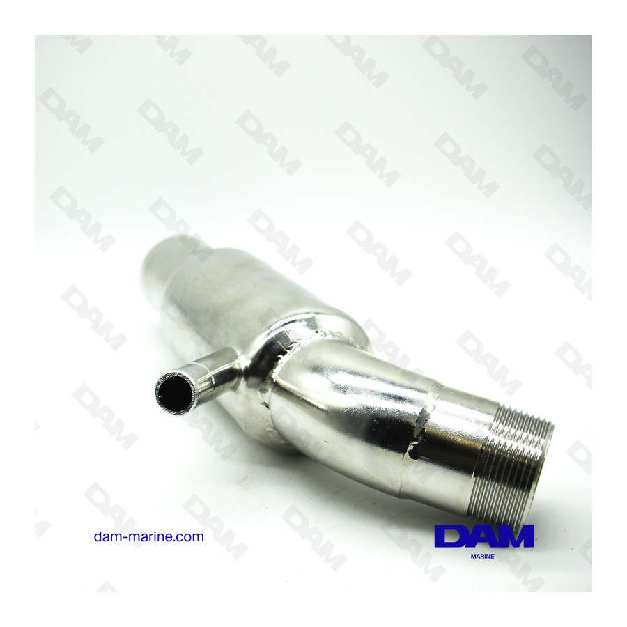 CODO DE ESCAPE DE ACERO INOXIDABLE YANMAR 2QM/3QM