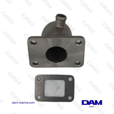 COUDE ECHAPPEMENT INOX YANMAR - 4V 17MM