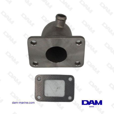 YANMAR STAINLESS STEEL EXHAUST ELBOW - 4V 19MM