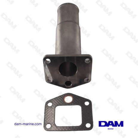 CODO DE ESCAPE DE ACERO INOXIDABLE YANMAR - 4V 3GM30