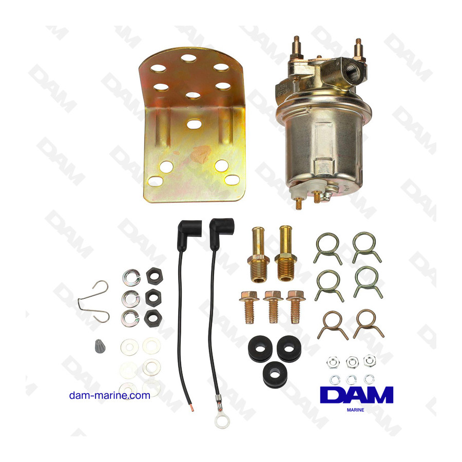 POMPA CARBURANTE ELETTRICA UNIVERSALE 12V 72 GAL/H 6-8 PSI