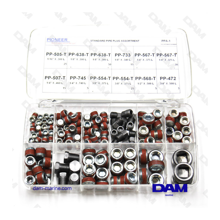 KIT BOUCHONS SAE 1/16 - 3/4