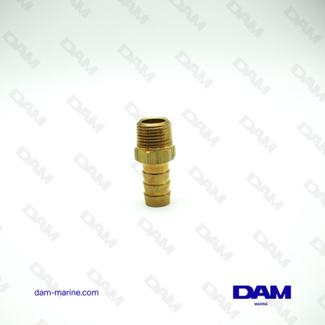 RACCORDO ACQUA DRITTO IN OTTONE - 3/8 X 13 MM