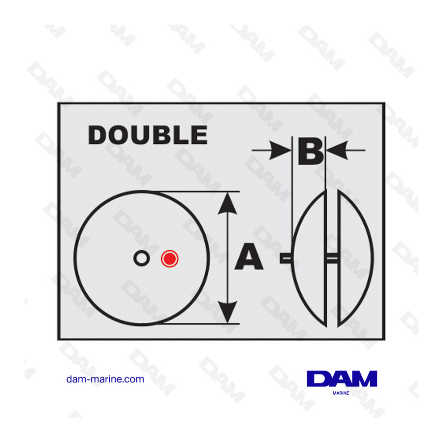 ANODE ROSACE DIAMETRE 72MM - ALUMINIUM