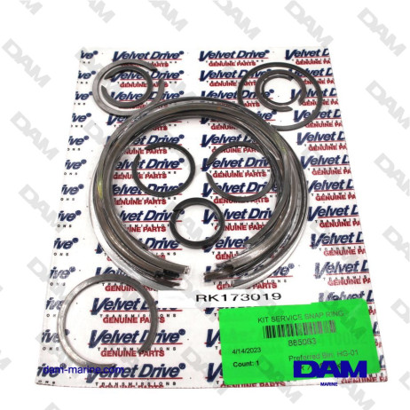 COMPLETE REVERSE CIRCLIP KIT 71-72