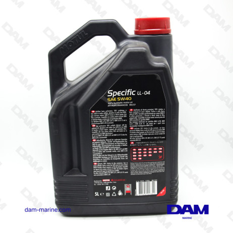 OLIO MOTORE ENTROBORDO SINTETICO 5W40 - 5L