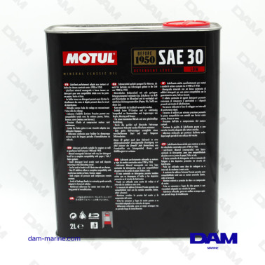 HUILE MOTEUR - INVERSEUR MOTUL SAE30 - 2L