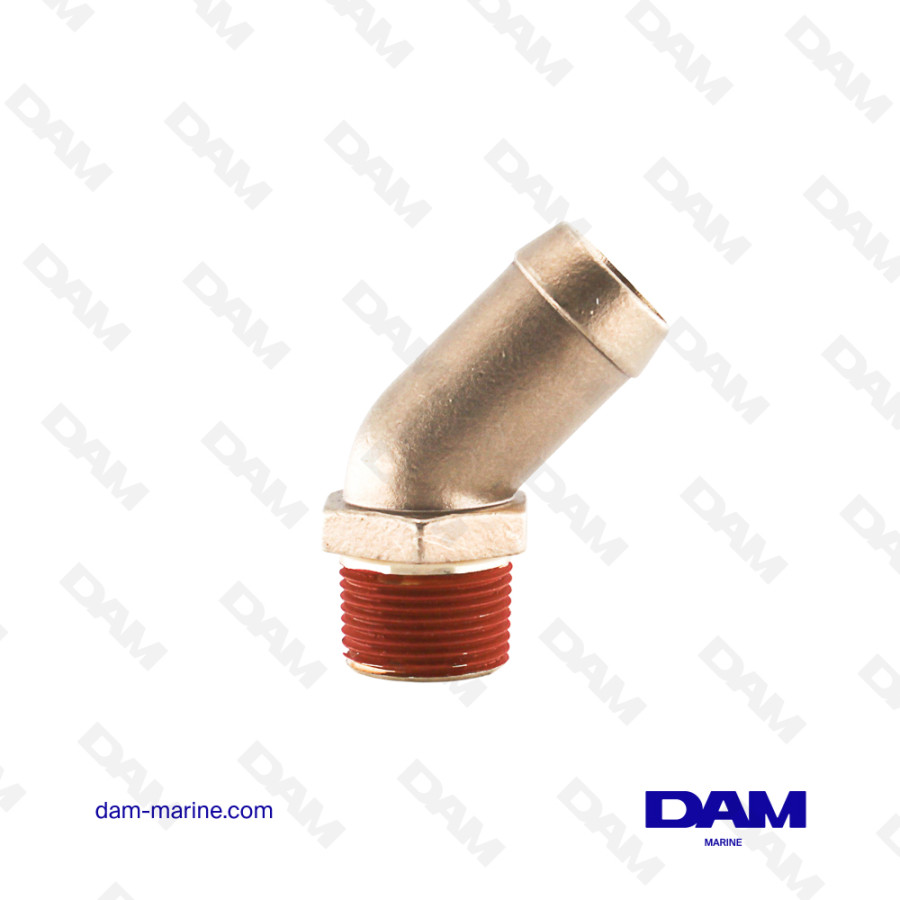 WATER CONNECTOR ELBOW 45° MM - 3/4 X 1