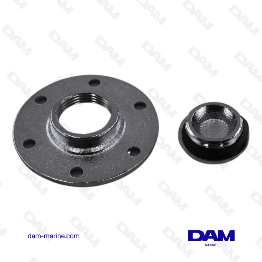 CHROME-PLATED BRASS DRAIN PLUG - DIAM20