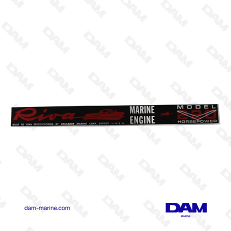 ADHESIVO COMPLETO PARA TAPA DE BALANCINES RIVA 220HP