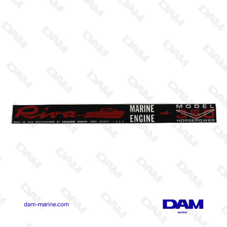 RIVA COMPLETE ROCKER ARM COVER STICKER 350HP