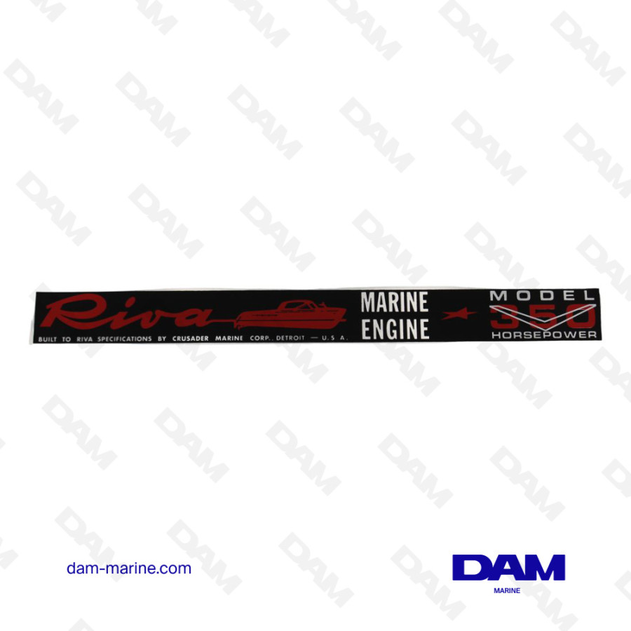 RIVA COMPLETE ROCKER ARM COVER STICKER 350HP