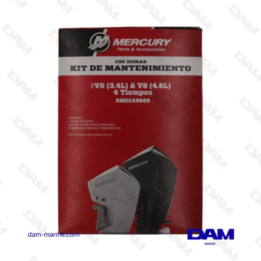 KIT ENTRETIEN MERCURY V6 3.4L - V8 4.6L - 100HRS