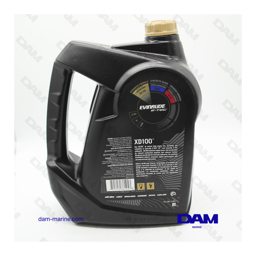OLIO EVINRUDE BRP OMC OEM ETEC 2T XD100 9,46L*