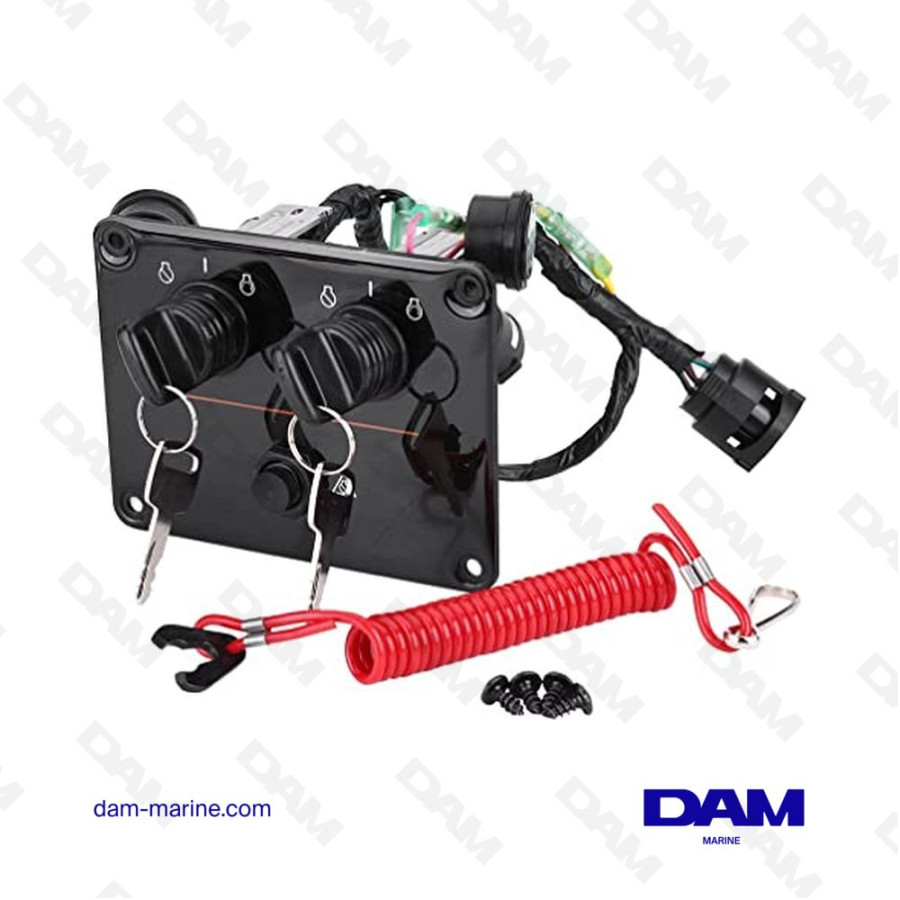 PLATINE + CONTACTEUR A CLEF BI MOT YAMAHA 6K1-82570-14