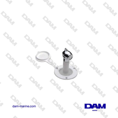 DOCCIA IN OTTONE CROMATO +...