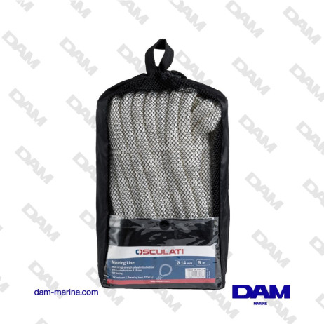 MOORING ROPE WITH BLACK EYE 14MM X 9ML 06.444.94