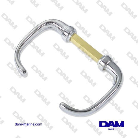 POIGNEE CLASSIC LAITON CHROME 80X35MM