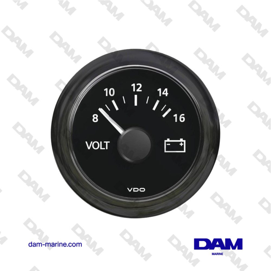 VOLTMETRE 8/16 VOLTS VDO NOIR A2C59512545