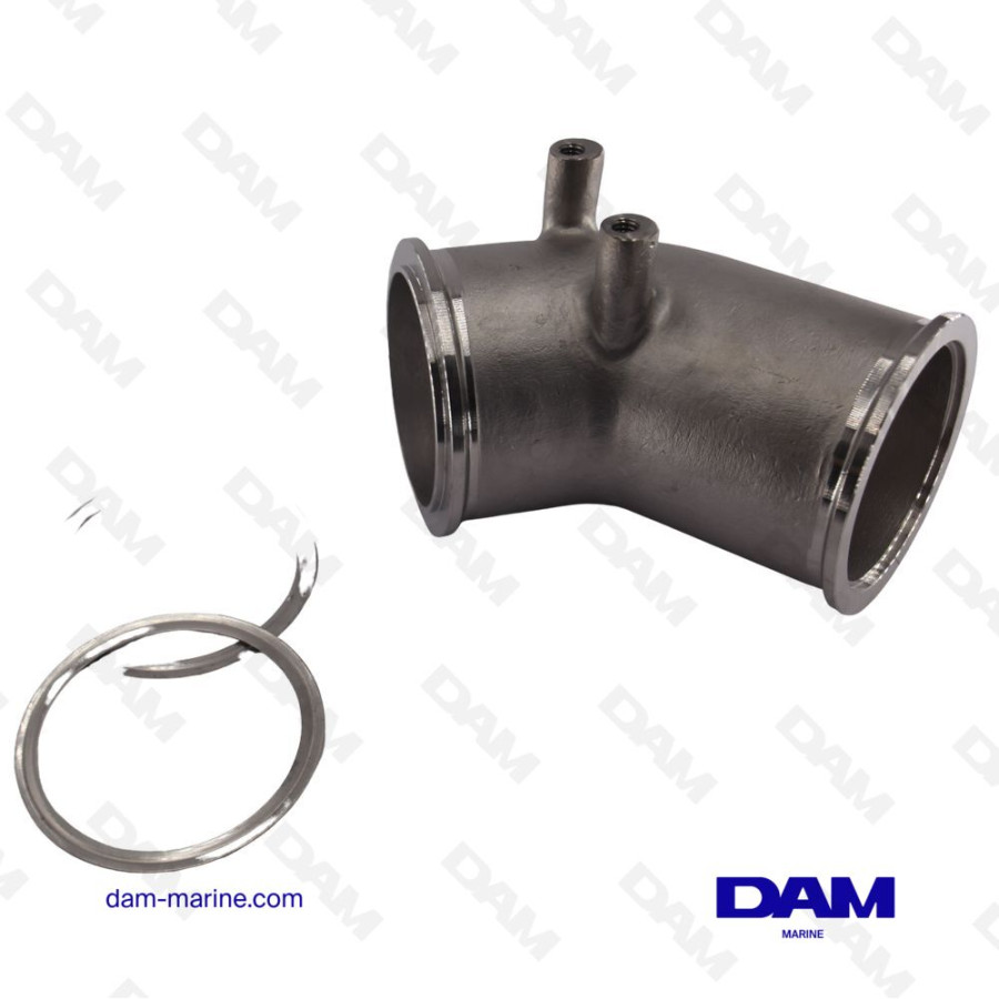 YANMAR 8LV STAINLESS STEEL EXHAUST ELBOW RISER