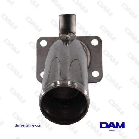 CODO DE ESCAPE DE ACERO INOXIDABLE YANMAR - 4 V 22 MM