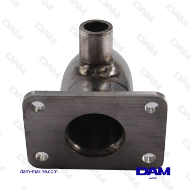 CODO DE ESCAPE DE ACERO INOXIDABLE YANMAR - 4 V 22 MM