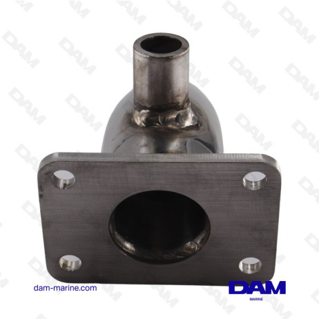 CODO DE ESCAPE DE ACERO INOXIDABLE YANMAR - 4 V 22 MM