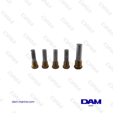 KIT ANODES YANMAR ZINC 5PCS...