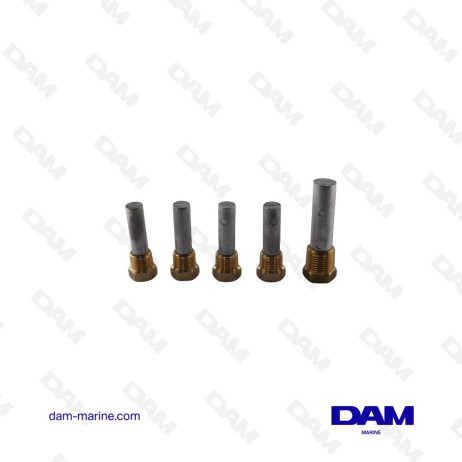 KIT ANODES ALU PLAQUETTES @2 HONDA BF8-50HP