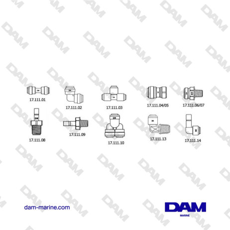Lote 10 Conector hembra/macho de 90° de 3/8"
