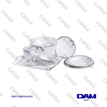 SET DI 6 PIATTI PIANO Ø 25CM