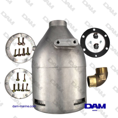 GOMITO DI SCARICO IN ACCIAIO INOX VOLVO D12-TAMD164-165