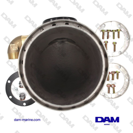 STAINLESS STEEL EXHAUST ELBOW VOLVO D12-TAMD164-165