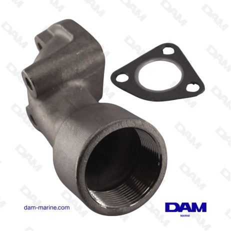 COLECTOR DE ESCAPE DE ACERO INOXIDABLE YANMAR Y8
