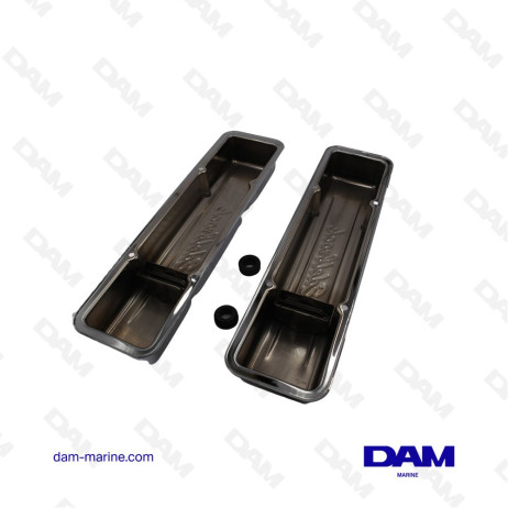 GM SB ROCKER COVERS BEFORE 1988 - 2 PCS CHROME